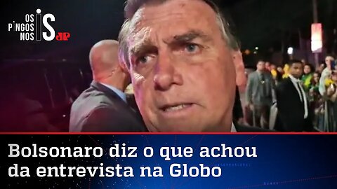 Em live, Bolsonaro faz balanço da entrevista a Bonner e Renata no Jornal Nacional da Globo