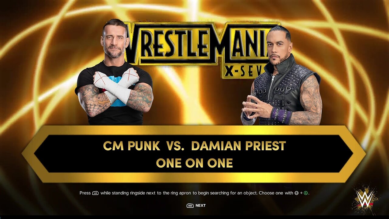 WWE 2k24 CM Punk vs Damian Priest