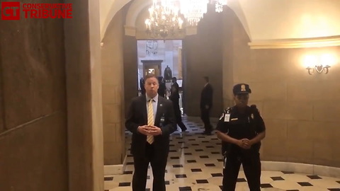 Disgusting: Bratty Intern Attacks Trump in Middle of Capitol Building