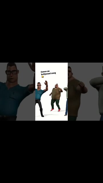 3 people dance on bollywood song🤣 #funny #funnyshorts #funnyvideo #fun #funnymemes #animated