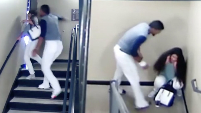 Graphic: Watch MLB Player Danry Vasquez VICIOUSLY Beat GF On Surveillance Camera