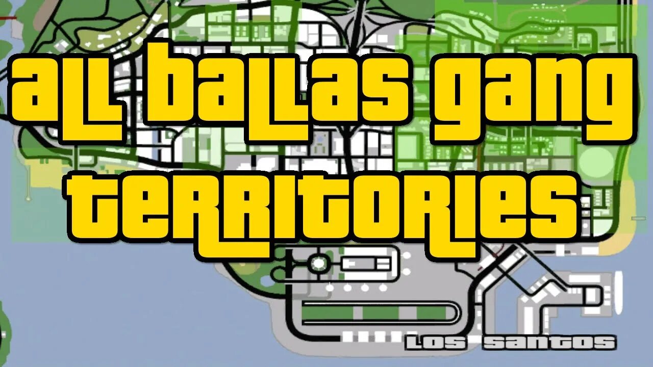 Grand Theft Auto San Andreas - All Ballas Hoods Take Over Gang Warfare w Bonus Counter Attacks)