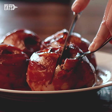 BBQ Bacon Venison Onion Bombs