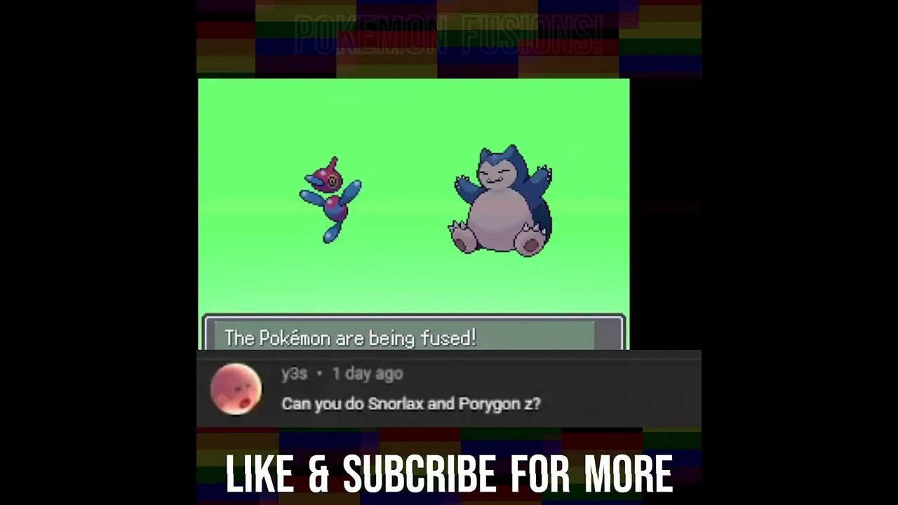 Infinite Fusions-FAN PICK SNORLAX VS PORYGON-Z = ENTER THE MATRIX - BLUE PILL #pokemon #fun #anime