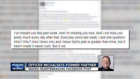 Partner of fallen Milwaukee Police Officer Michael Michalski shares touching tribute