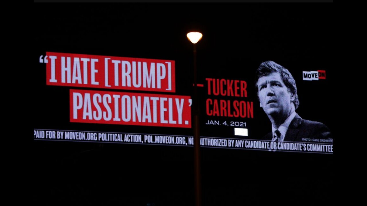 TUCKER EXPLAINS "HATING TRUMP" TEXT