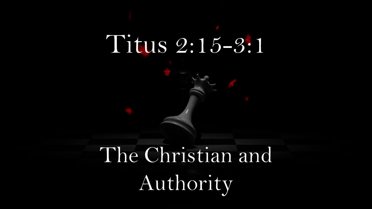 Titus 2:15 - 3:1