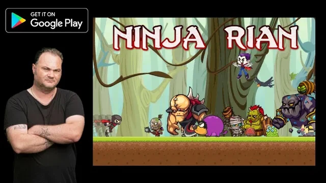 Let's Play: NINJA RIAN (Crazy Games Online) - Stage One (12 Attempts) - by John H Shelton