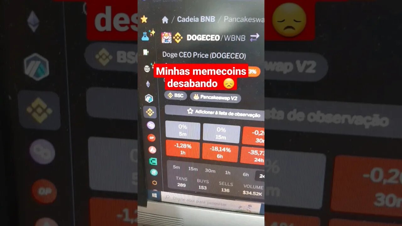 memecoins desabando inclusive #bnbtiger