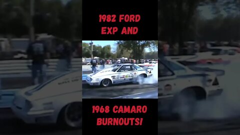 1982 Ford EXP and 1968 Camaro Burnouts! #shorts