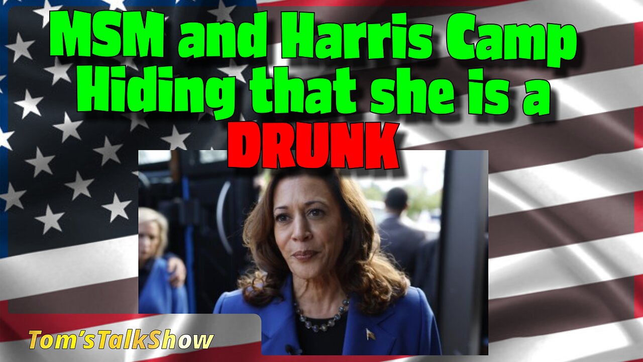 MSM and Kamala hiding her being a DRUNK!