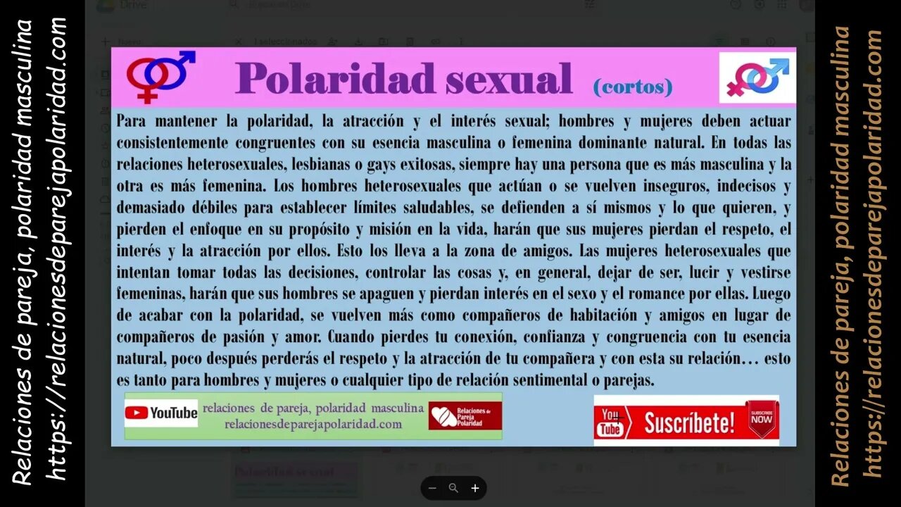 Polaridad sexual en una relación energía masculina y femenina deben ser opuestas (la pasión)