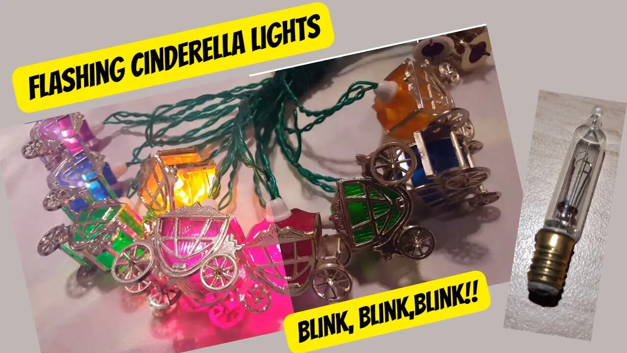 Set of 20 PIFCO Cinderella Christmas Lights with Flasher Bulb Demonstration | (Re-Upload)