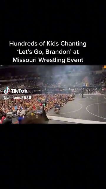 Hundreds of kids chanting “Lets go Brandon!”