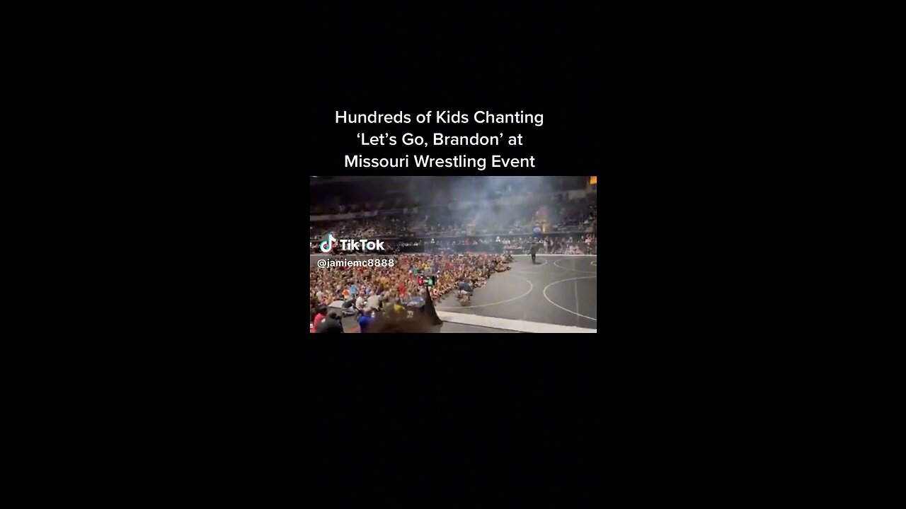 Hundreds of kids chanting “Lets go Brandon!”
