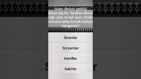 #yarışma #bilgi İSLÂMÎ BİLGİ YARIŞMASI