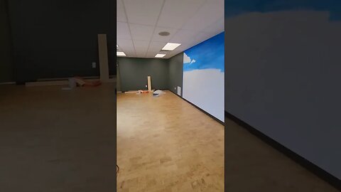 The showroom mural