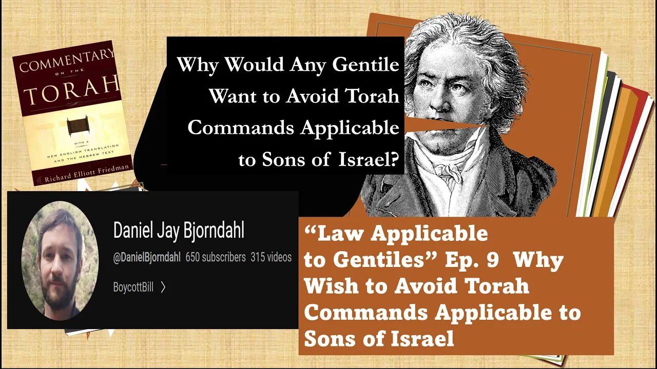 Daniel Bjorndal Asks Why Would a Gentile Want to Avoid Torah Laws of Holiness applicable to Jews?