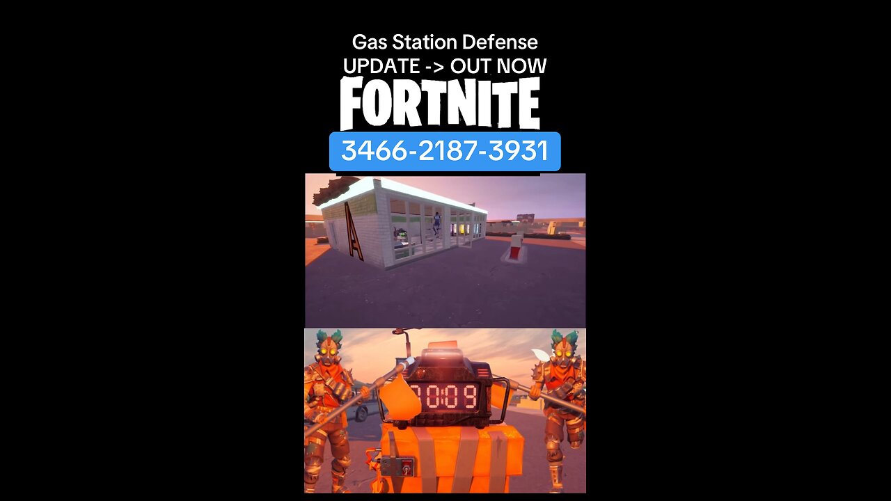 Gas Station Defense Update OUT NOW -> 3466-2187-3931 #fortnite #gaming