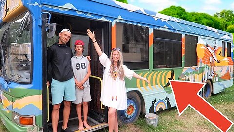 AMAZING Tiny House BUS CONVERSION TOUR van life to bus life!