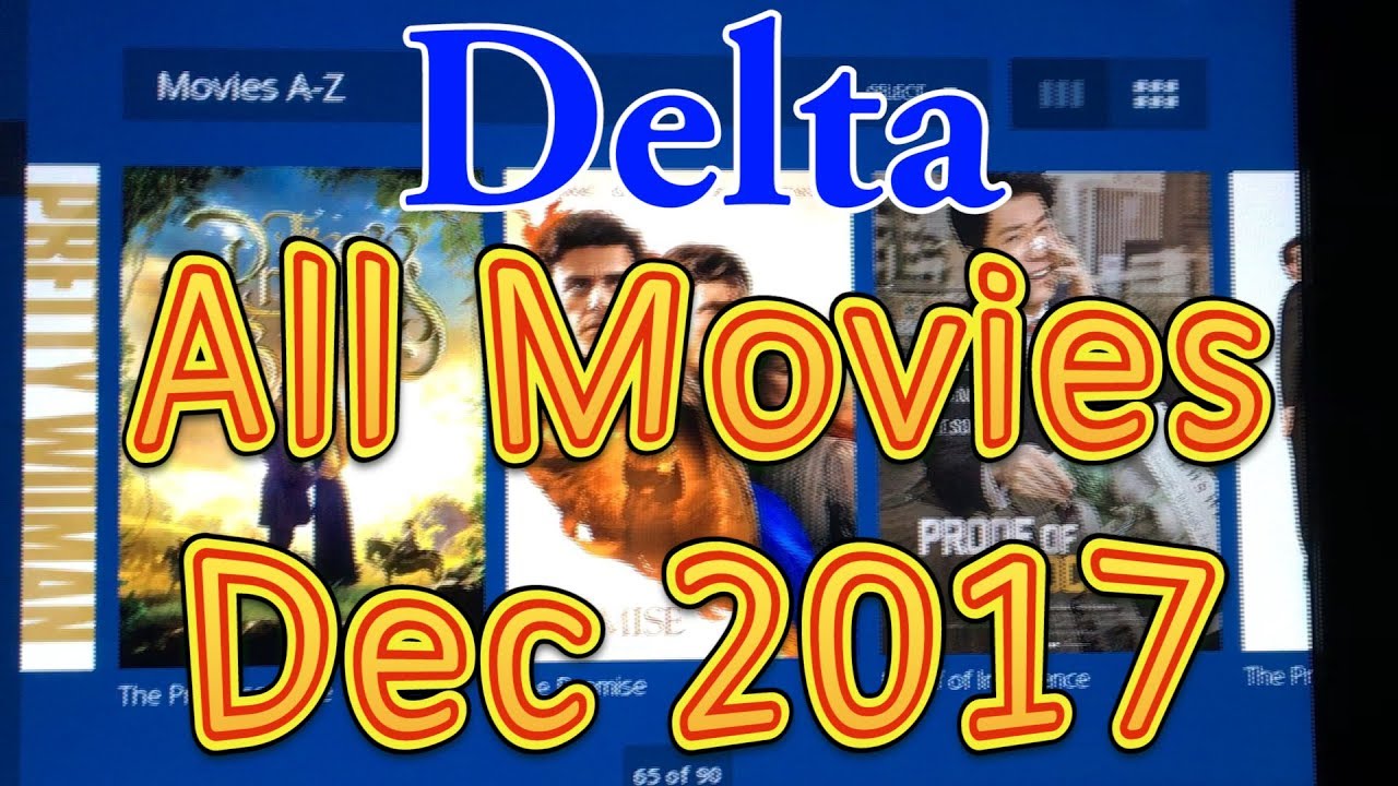 Delta’s In flight movies for December 2017 (All movies)