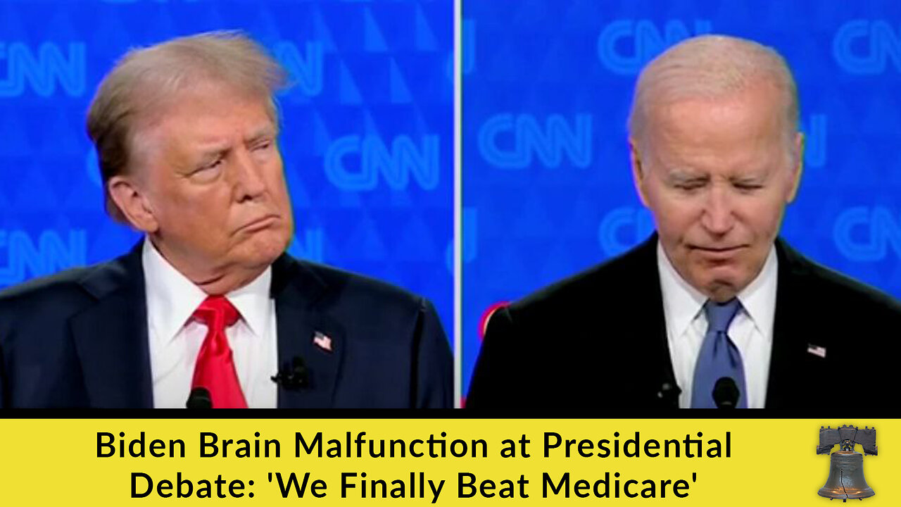 Biden Brain Malfunction at Presidential Debate: 'We Finally Beat Medicare'