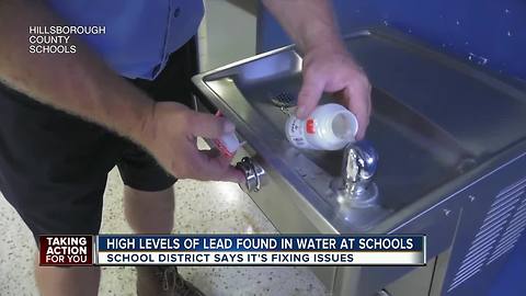 Water testing reveals dozens of Hillsborough County school fixtures with above normal lead levels