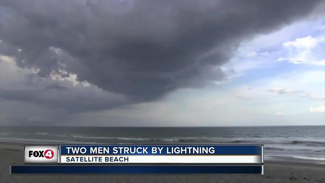 Two men struck by lightning on Satellite Beach