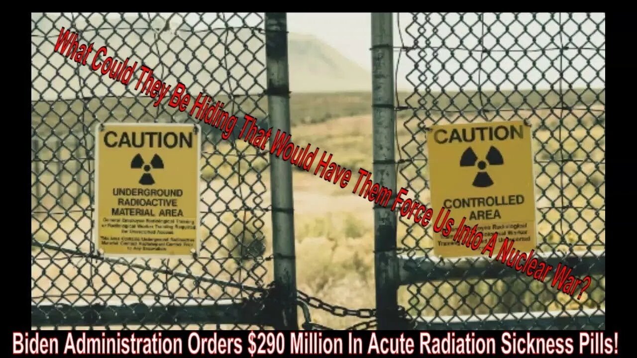 Biden Administration Buys $290MM In Acute Radiation Sickness Pills From Amgen!