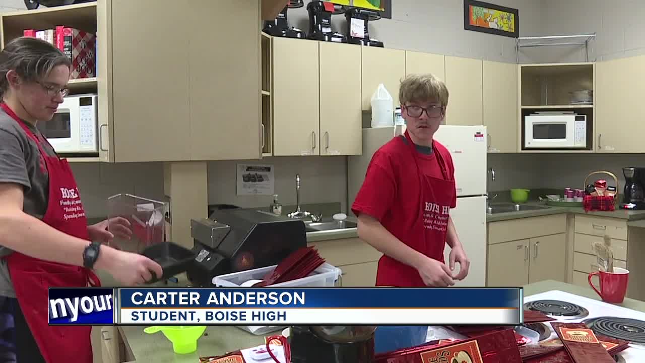 Students with disabilities learn to roast coffee at Boise High, in preparation for real world jobs