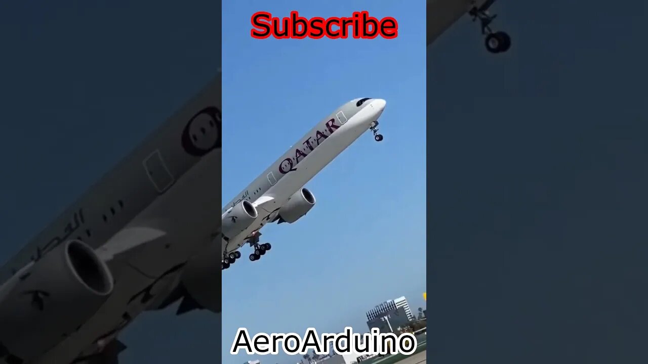 Newest Qatar #A350 Takeoff #Aviation #Flying #AeroArduino