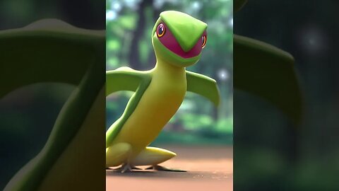 AI generated Snivy #whosthatpokemon #pokemon