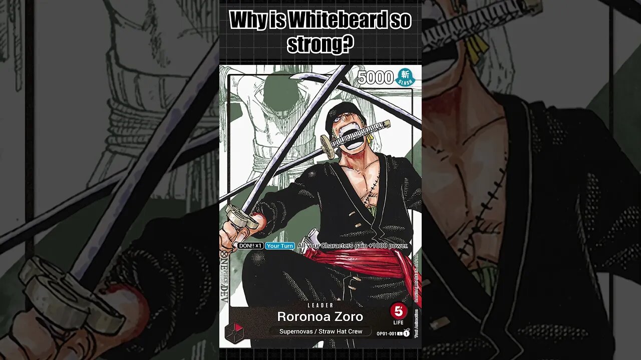 Why is Whitebeard So Strong in The One Piece Card Game?