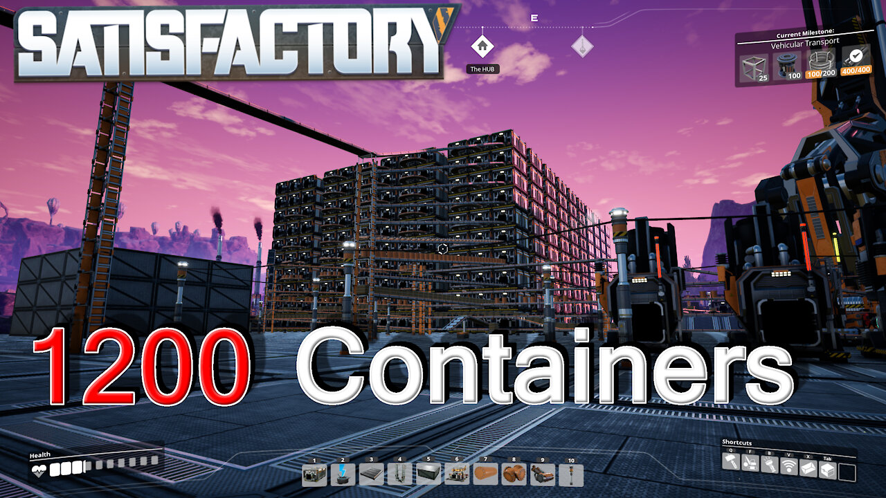 Satisfactory Update 3 | Wall o Storage | Ep 1 (1200 Containers)