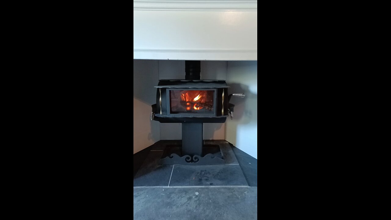 Testing the wood stove with duravent chimney