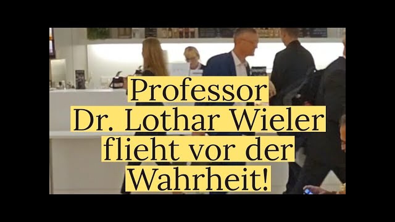 Professor Dr. Lothar Wieler flieht vor der Wahrheit🙈🐑🐑🐑 COV ID1984