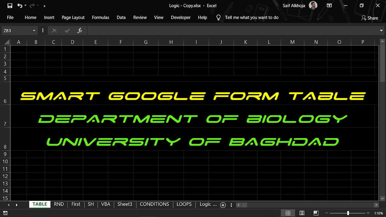 FINAL EXAM: SMART GOOGLE FORM TABLE 2021