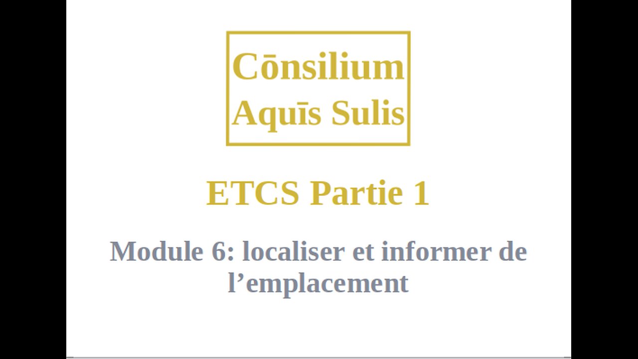 ETCS Partie 1 Module 6 (Français)