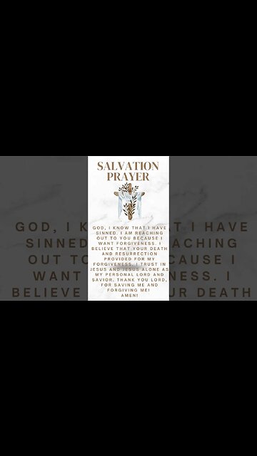 Receiving God's Forgiveness: The Freedom and Life-Changing Prayer of Salvation #Shorts