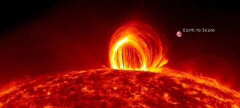 NASA | Fiery Looping Rain on the Sun