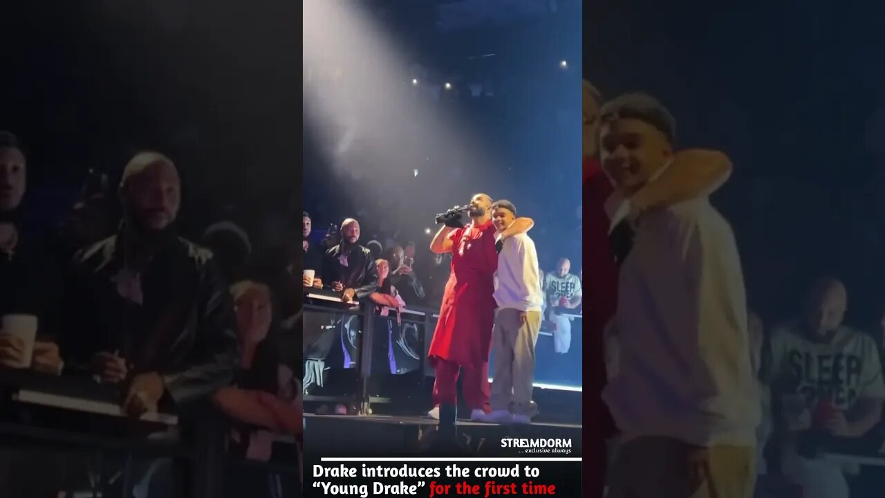 #Drake introduces the crowd to “Young Drake” for the first time #shorts
