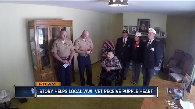 I-Team helps local vet get Purple Heart replaced