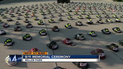 Milwaukee Fire Department honors those who died on 9/11 at Miller Park ceremony
