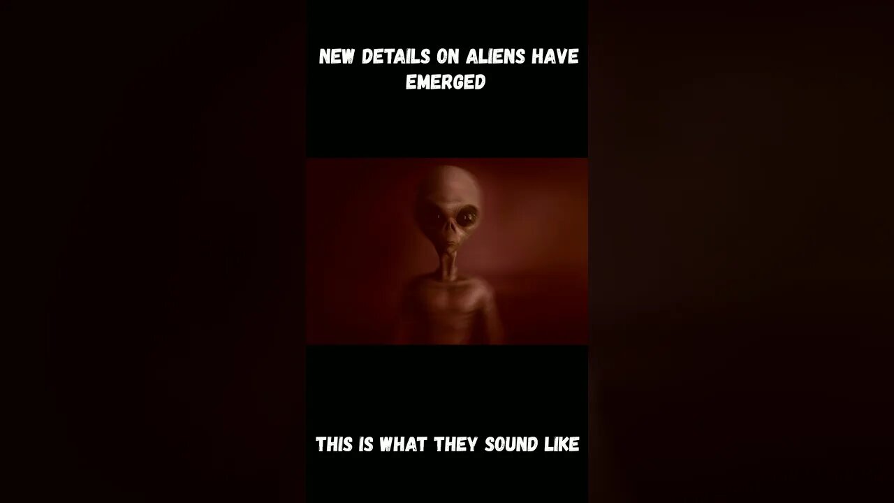 New Details on Aliens have emerged (this is what they sound like) #shorts