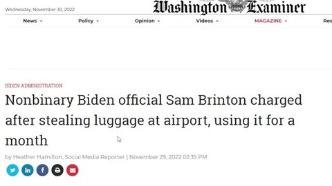 Sam Brinton to be charged with federal felony, Biden's trans hire is a criminal