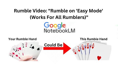 Rumble Video: "Rumble on 'Easy Mode' (Works For All Rumblers)"