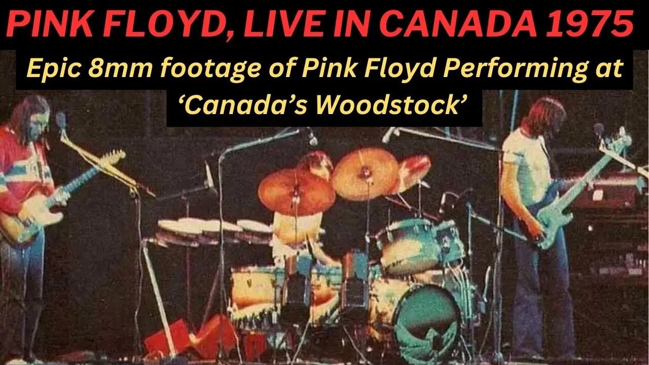 Rare 1975 Pink Floyd Performance in Canada - Unearthed Footage!