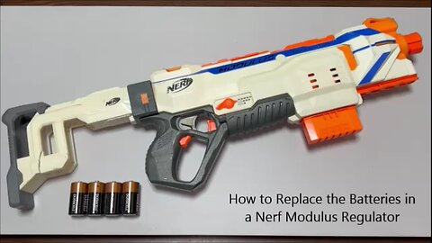 How to Replace the Batteries in a Nerf Modulus Regulator