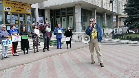A treia saptamana de protest la Piatra Neamt contra "orasului de 20 minute" si a dictaturii digitale