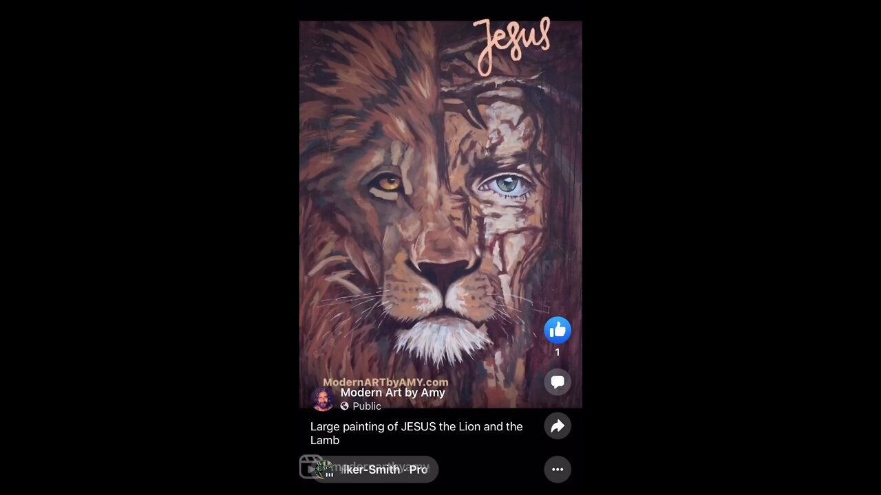 5-Foot Jesus/Lion Painting 🥰✝️